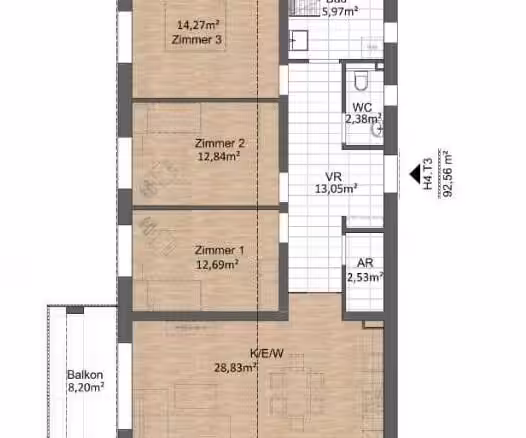 Grundriss WE