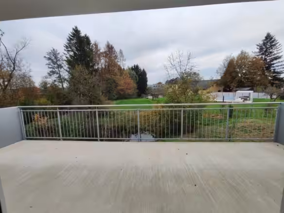 Blick vom Balkon