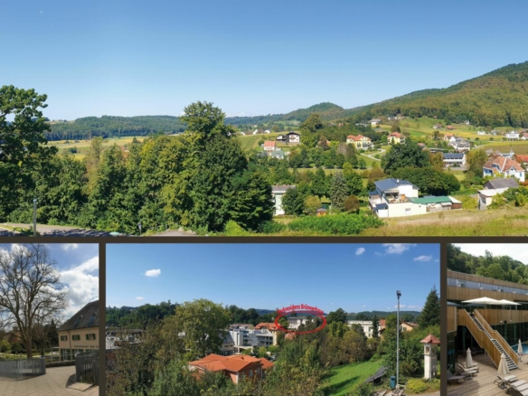 Ausblick über den Ort und die Umgebung