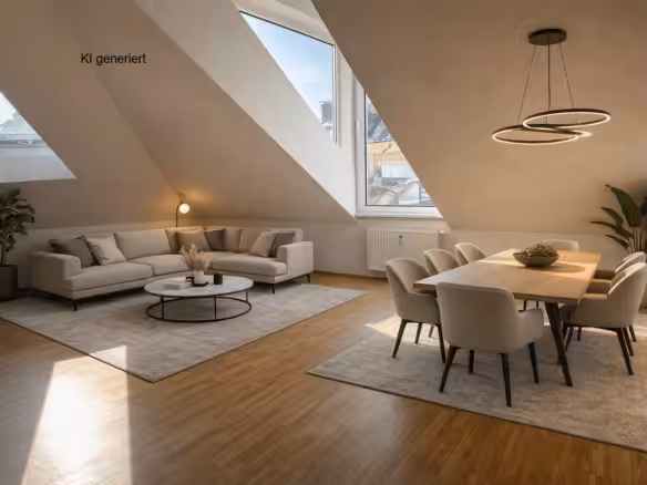 Wohnzimmer mit Möblierungsvorschlag