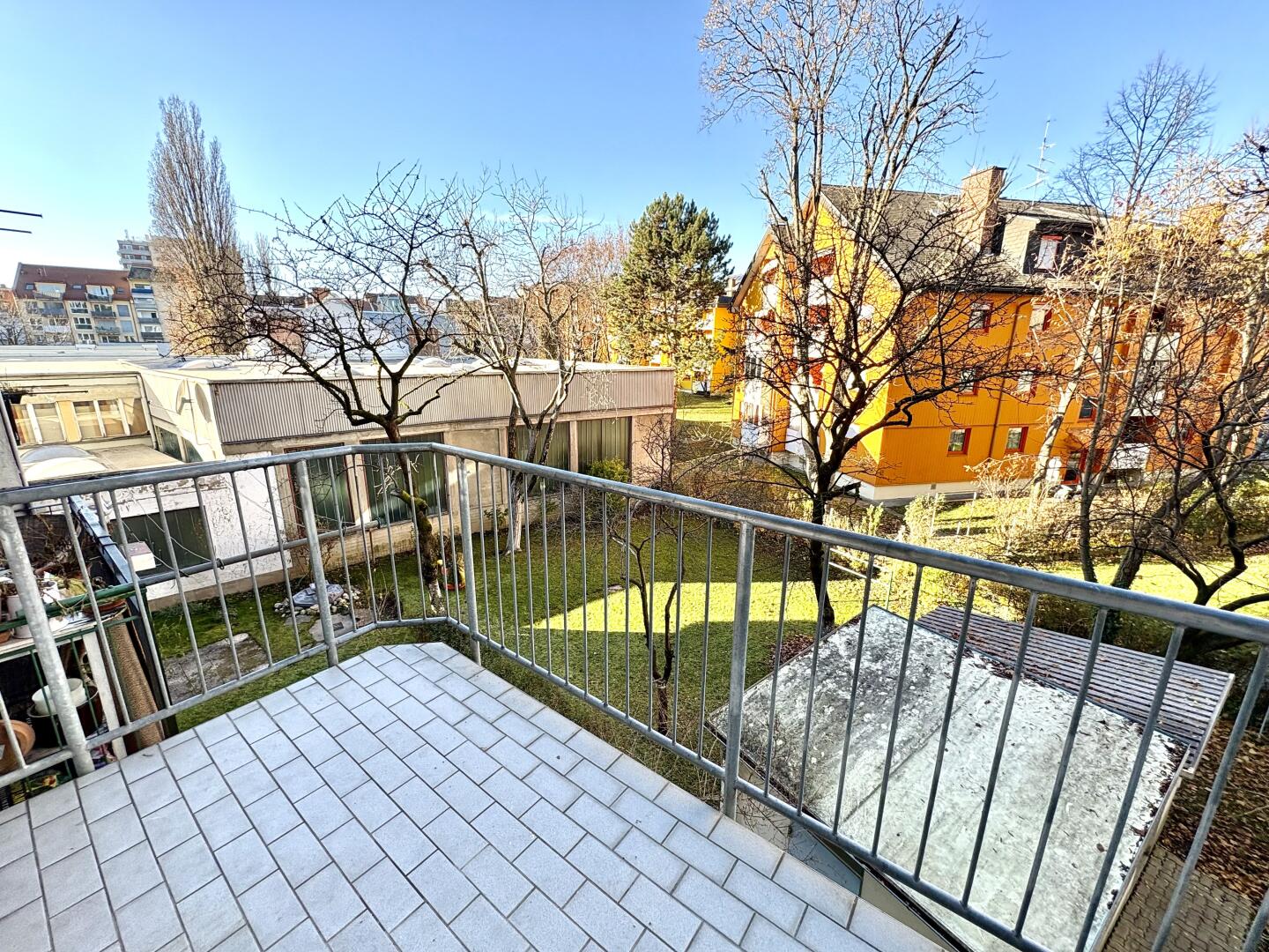 Blick vom Balkon