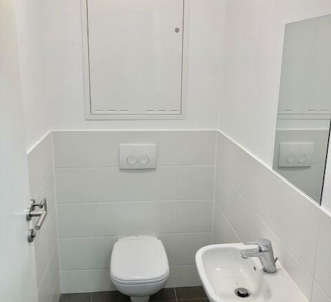 WC mit Waschbecken