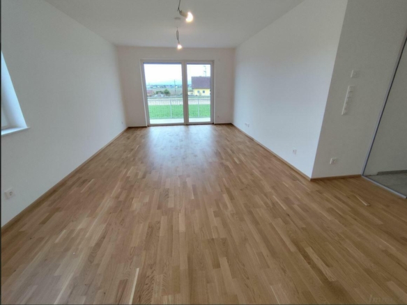 Blick zum Balkon