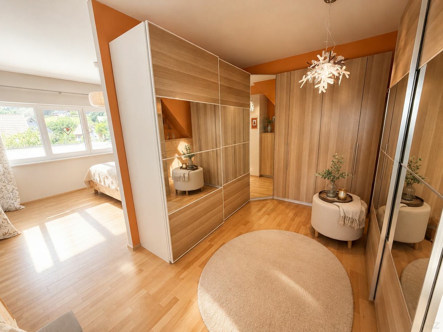 Masterbedroom mit Schrankraum