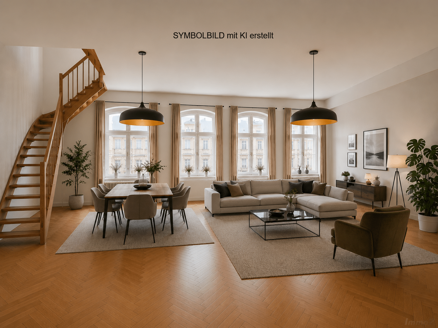 Maisonette Wohnzimmer