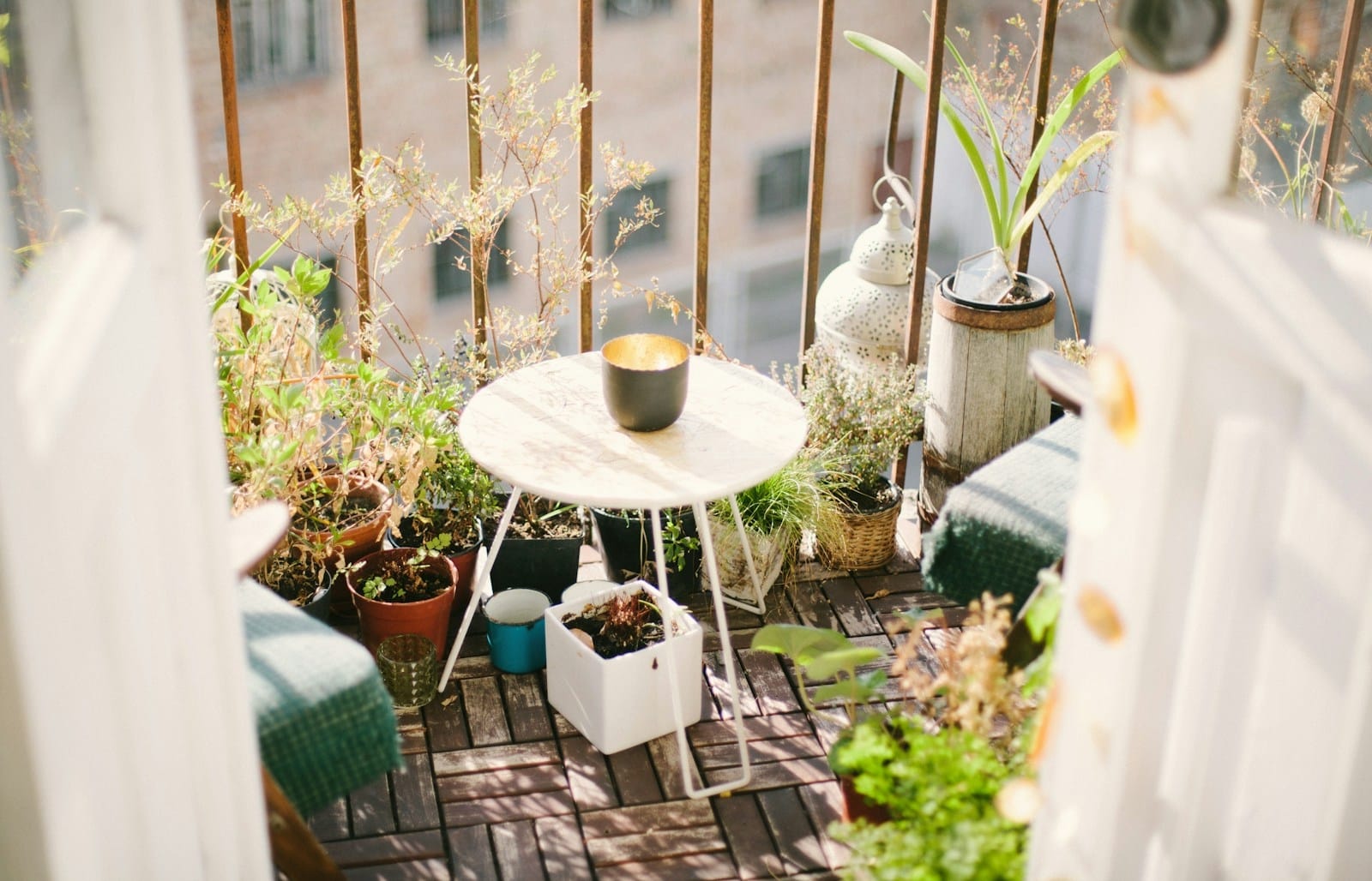 Balkon garden on terrace during daytime