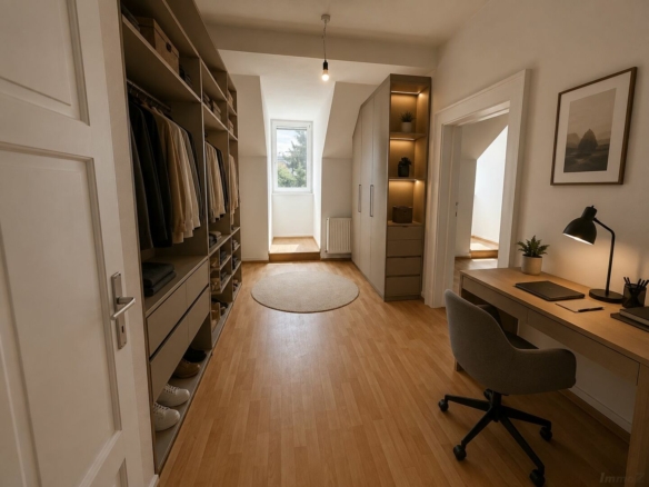 Ankleide mit Homeoffice