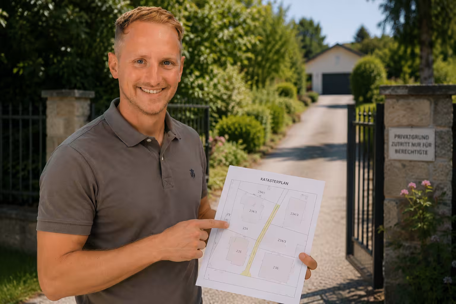 Wegerecht und Servituten bei Grundstücken prüfen.