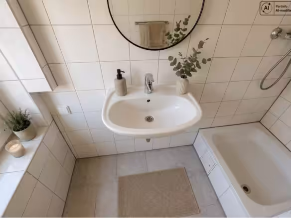 Badezimmer mit Fenster