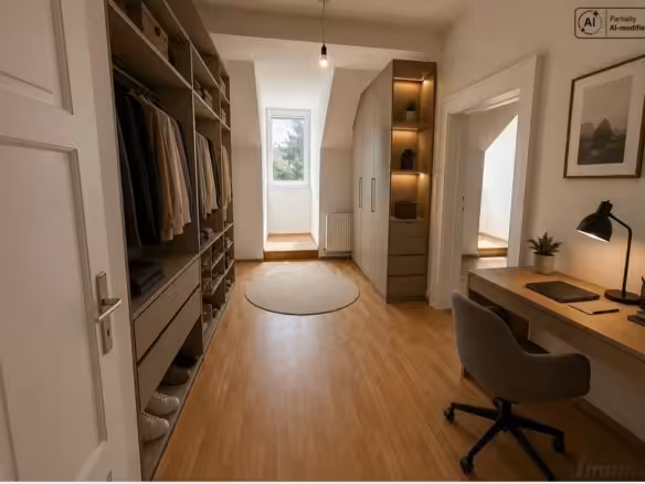 Ankleide mit Homeoffice