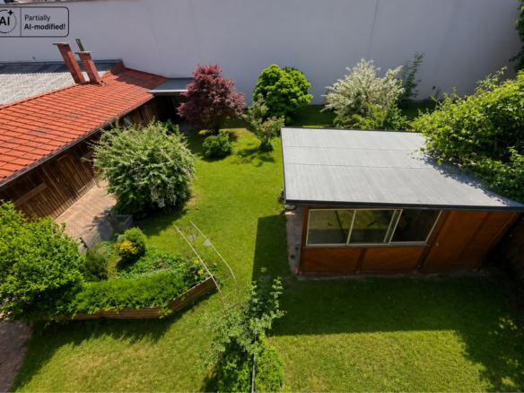 Blick vom Balkon