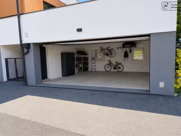 Doppelgarage mit Sektionaltor