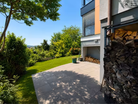 Teilansicht Ost Haus_Garten