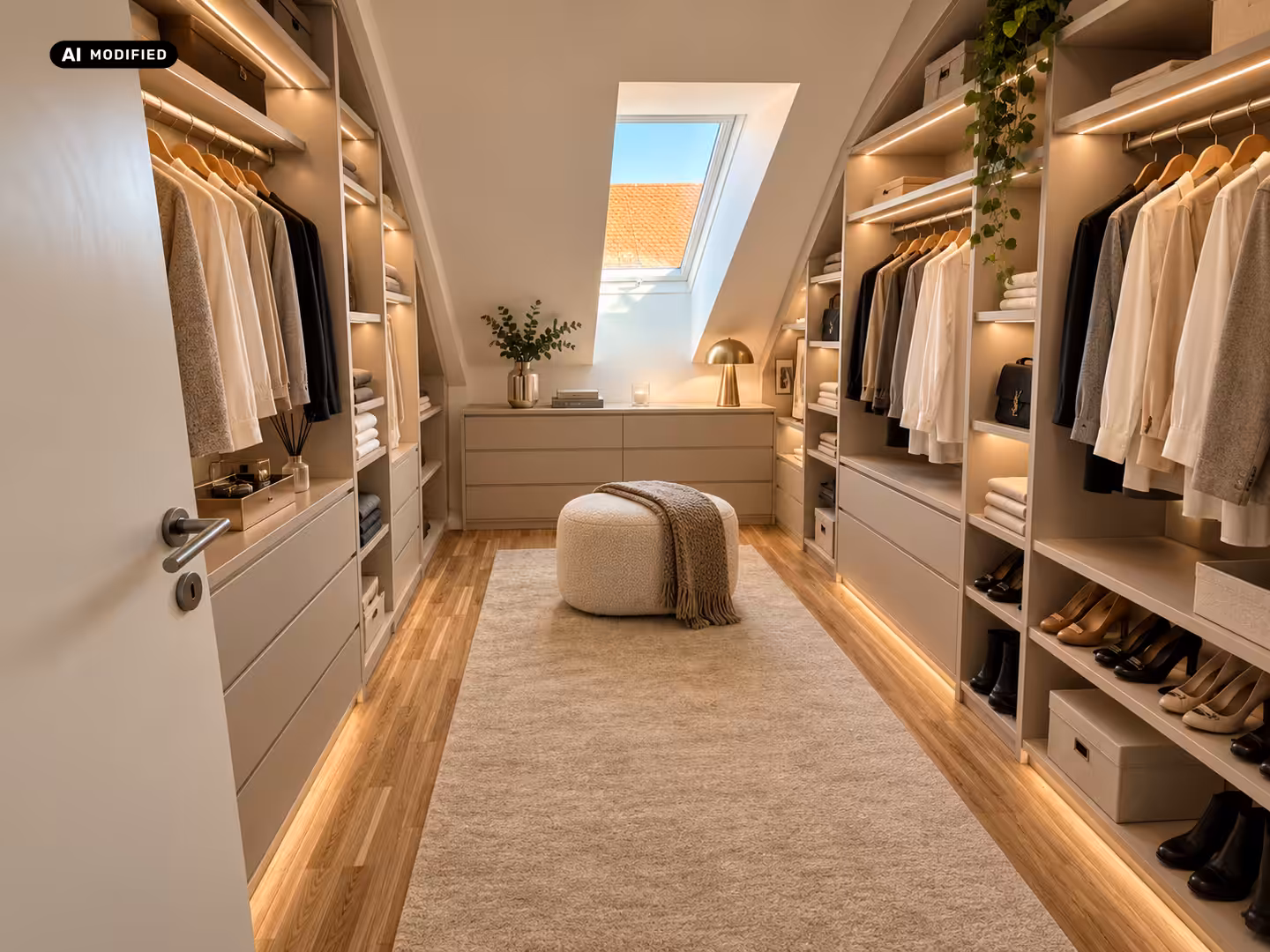 begehbarer Kleiderschrank