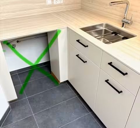 Platz für die Waschmaschine